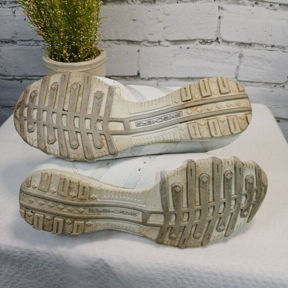 SKECHERS WOMENS AIR COOLED MEMORY FOAM RHINESTONE CHEER ATHLETIC SNEAKERS SZ 7.5 - Picture 4 of 10